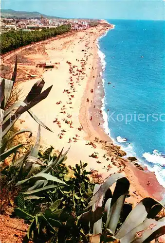 AK / Ansichtskarte CALELLA_de_la_Costa_ES Strandpartie 