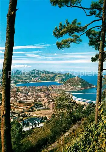 AK / Ansichtskarte San_Sebastian__Pais_Vasco_ES Vista desde el Monte Ulia 