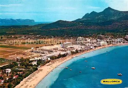 AK / Ansichtskarte Alcudia_Mallorca_ES Playa del Puerto Vista aerea 