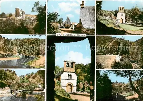 AK / Ansichtskarte Saint_Christophe_les_Gorges Teilansichten Umgebung Saint_Christophe