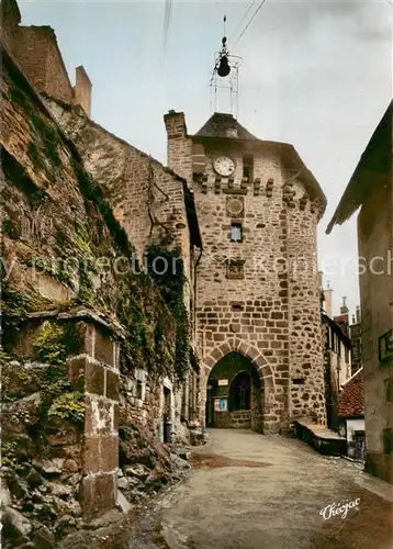 AK / Ansichtskarte Salers La Tour de l Horloge ou Porte du Beffroi Salers