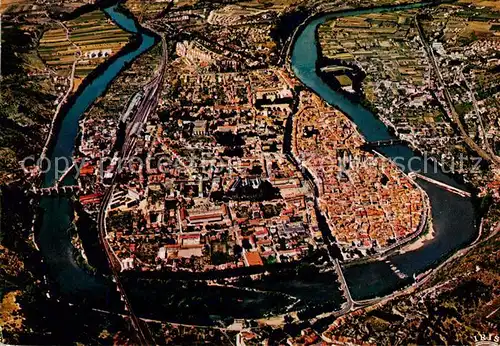 AK / Ansichtskarte Cahors_en_Quercy_46_Lot Fliegeraufnahme La boucle du Lot 