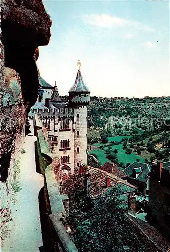 AK / Ansichtskarte Rocamadour Teilansicht Schloss Rocamadour