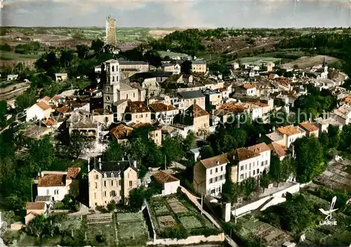 AK / Ansichtskarte Montcuq Fliegeraufnahme Gesamtansicht Montcuq