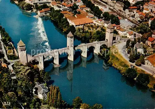 AK / Ansichtskarte Cahors_en_Quercy_46_Lot Fliegeraufnahme Le Pont Valentre 