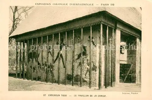 AK / Ansichtskarte Exposition_Coloniale_Internationale_Paris_1931 Braun Nr.87 Le Pavillon La Chasse 