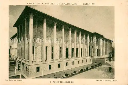 AK / Ansichtskarte Exposition_Coloniale_Internationale_Paris_1931 Braun Nr.6 Musee des Colonies 