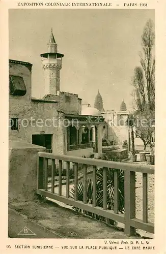 AK / Ansichtskarte Exposition_Coloniale_Internationale_Paris_1931 Braun Nr.95 Le Cafe Maure 