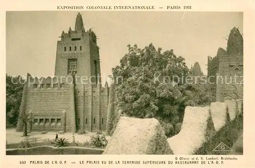 AK / Ansichtskarte Exposition_Coloniale_Internationale_Paris_1931 Braun Nr.440 Palais de L A.O.F. 