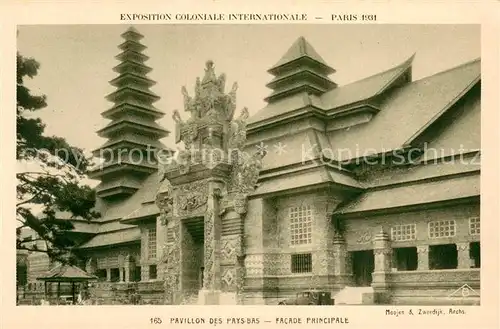 AK / Ansichtskarte Exposition_Coloniale_Internationale_Paris_1931 Braun Nr.165 Pavillon des Paysbas 