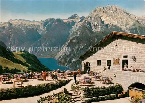 AK / Ansichtskarte Kehlsteinhaus mit Blick auf Steinernes Meer Koenigssee und Watzmann Kehlsteinhaus