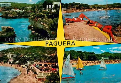 AK / Ansichtskarte Paguera_Mallorca_Islas_Baleares_ES Strandpartien 