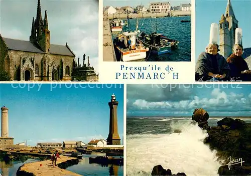 AK / Ansichtskarte Penmarch_29_Finistere Cathedrale Le Port Panorama 