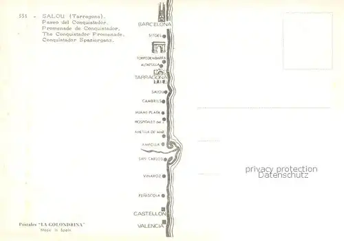 AK / Ansichtskarte Salou_ES Paseo del Conquistador 