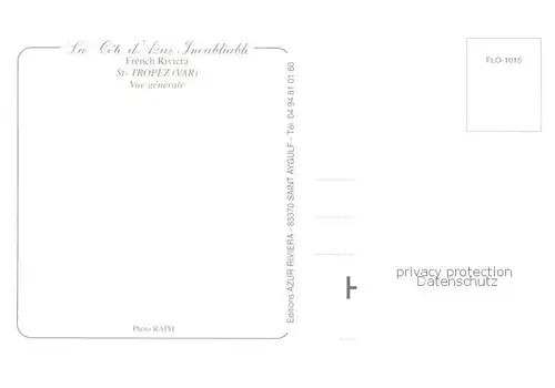 AK / Ansichtskarte Saint_Tropez_Var Vue generale Saint_Tropez_Var