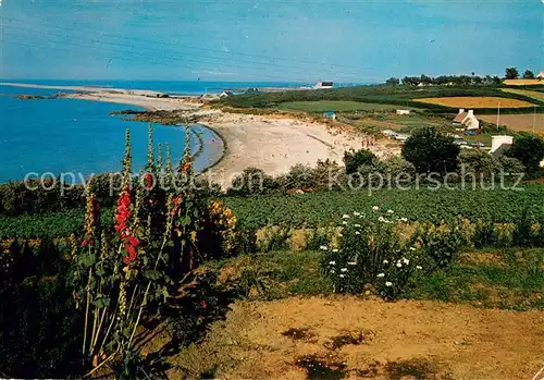 AK / Ansichtskarte Pleubian_22_Cotes d_Armor Panorama sur la Plage de Pors Rand et le Sillon du Talbert 