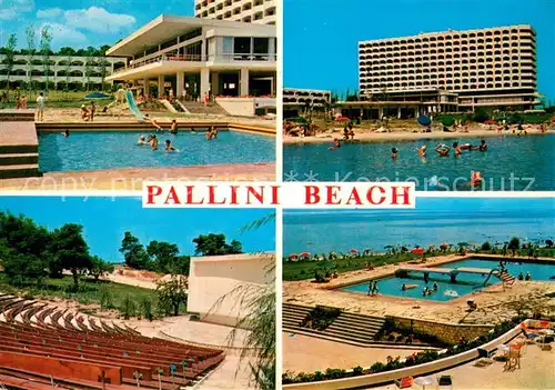 AK / Ansichtskarte Pallini_Chalkidiki_Halkidiki_Greece Hotel Pallini Beach Freibaeder Musikpavillon 