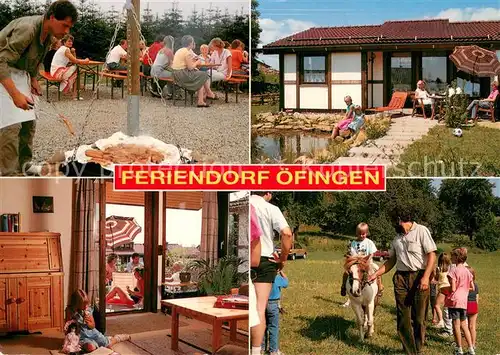 AK / Ansichtskarte oefingen Feriendorf Grillplatz Bungalow Ponyreiten oefingen