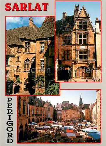 AK / Ansichtskarte Sarlat en Perigord Capitale du Perigord Marche Centre vieille ville Sarlat en Perigord