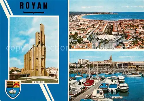 AK / Ansichtskarte Royan_17 Eglise Port vue generale 