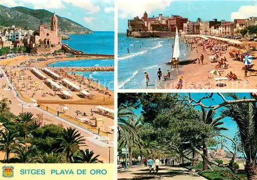 AK / Ansichtskarte Sitges_ES Playa de Oro Promenade 