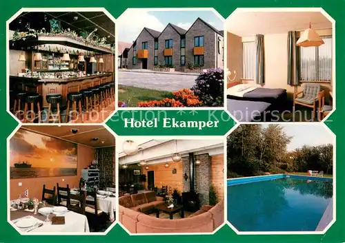 AK / Ansichtskarte Oosteinde_NL Hotel Ekamper Restaurant Bar Swimming Pool 