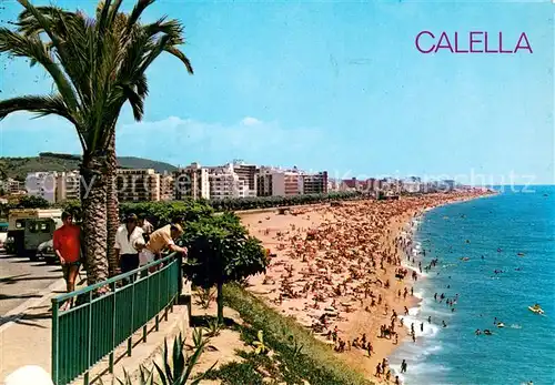 AK / Ansichtskarte CALELLA_de_la_Costa_ES Kuestenpanorama Strand 