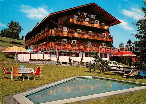 AK / Ansichtskarte Jungholz_Tirol_AT Hotel Alpenhof Swimming Pool 