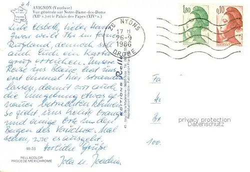 AK / Ansichtskarte Avignon_Vaucluse Eglise Notre Dame des Doms et Palais des Papes vue aerienne Avignon Vaucluse