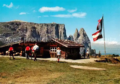 AK / Ansichtskarte Seiseralm_Alpe_di_Siusi_Trentino_IT Berghaus Dolomiten 
