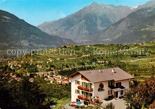 AK / Ansichtskarte Schenna_Meran_Trentino_IT Pension Etschblick Landschaftspanorama Dolomiten 