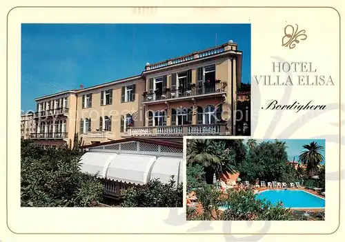 AK / Ansichtskarte Bordighera_IT Hotel Villa Elisa Swimming Pool 