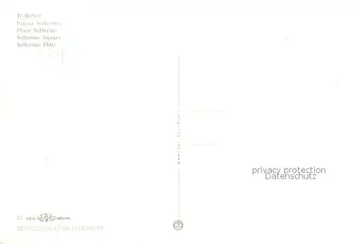 AK / Ansichtskarte Torino_Turin_IT Piazza Solferino 