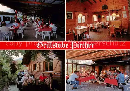 AK / Ansichtskarte Nals_Nalles_Suedtirol_IT Grillstube Pirchner Gastraum Terrasse 