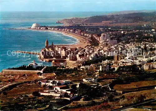 AK / Ansichtskarte Sitges_ES Kuestenpanorama 