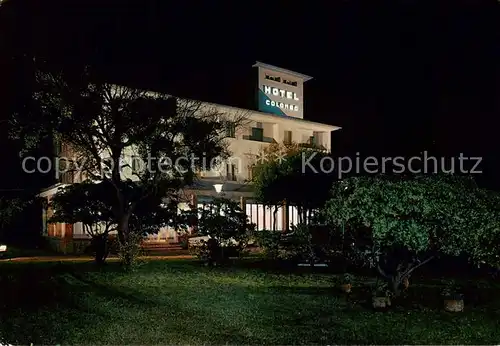 AK / Ansichtskarte Lido_di_Camaiore_Toscana_IT Hotel Colombo notturno 