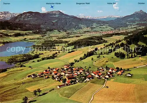 AK / Ansichtskarte Faistenoy mit Gruentensee Alpenpanorama Faistenoy