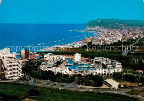 AK / Ansichtskarte Portoverde_Misano_Adriatico_IT Kuestenpanorama Hafen 