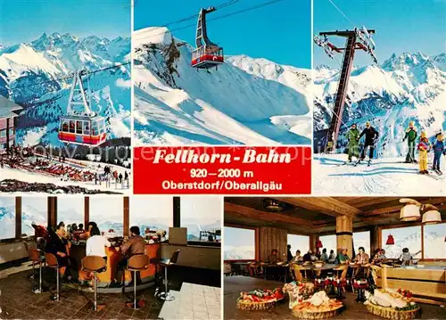 AK / Ansichtskarte Oberstdorf Fellhorn Bergbahn Bergrestaurant Wintersportplatz Alpen Oberstdorf