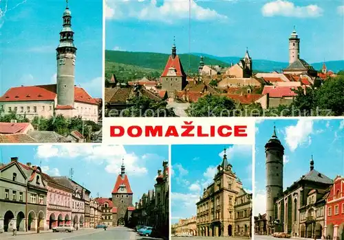 AK / Ansichtskarte Domazlice_CZ Stadtpanorama Motive Innenstadt 