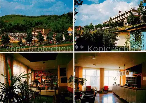 AK / Ansichtskarte Buekkszek_HU Hotel Gastraum Rezeption Freibad 