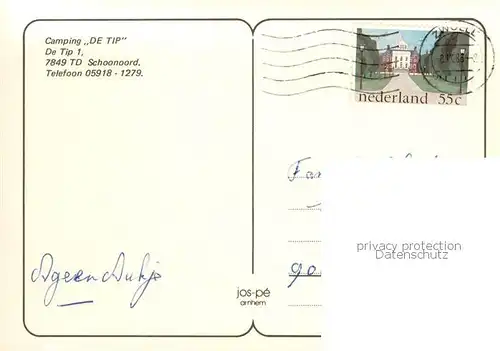 AK / Ansichtskarte Schoonoord_Coevorden_NL Camping De Tip Swimming Pool Minigolf 