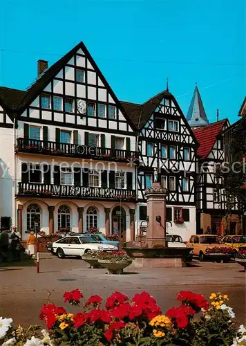 AK / Ansichtskarte Bad_Orb Marktplatz Hotel Fachwerkhaeuser Bad_Orb