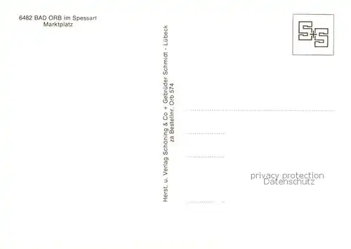 AK / Ansichtskarte Bad_Orb Marktplatz Hotel Fachwerkhaeuser Bad_Orb