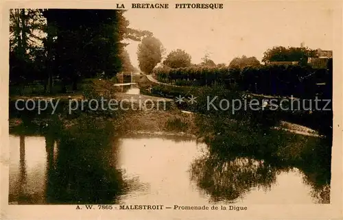 AK / Ansichtskarte Malestroit_56_Morbihan Promenade de la Digue 