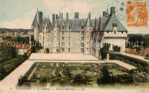 AK / Ansichtskarte Langeais_37_Indre et Loire Le Chateau Facade interieur 