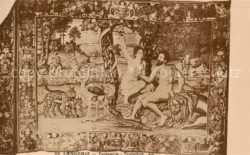 AK / Ansichtskarte Langeais_37_Indre et Loire Tapisserie Tentation 