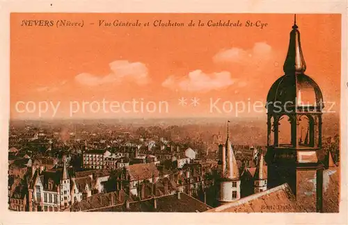 AK / Ansichtskarte Nevers_58 Vue generale et Clocheton de la Cathedrale St Cyr 