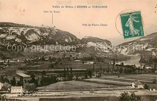 AK / Ansichtskarte Brens_01_Ain Vallee du Rhone a Brens et Virignin Fort les Bancs 