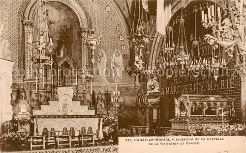 AK / Ansichtskarte Paray le Monial_71 Interieur de la Chapelle de la Visitation et Chasse 